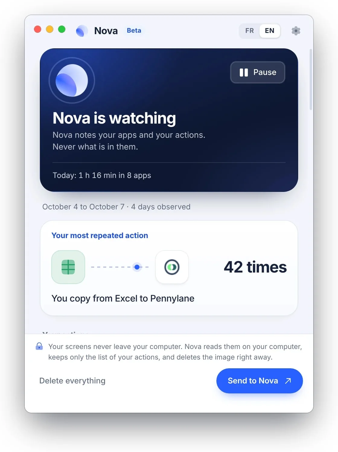 Nova for desktop, beta