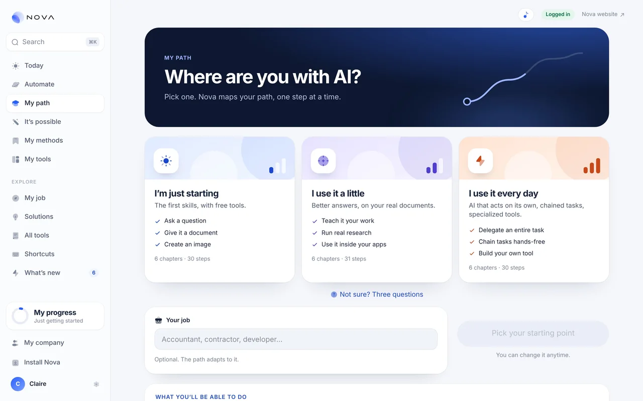 My path: where are you with AI?