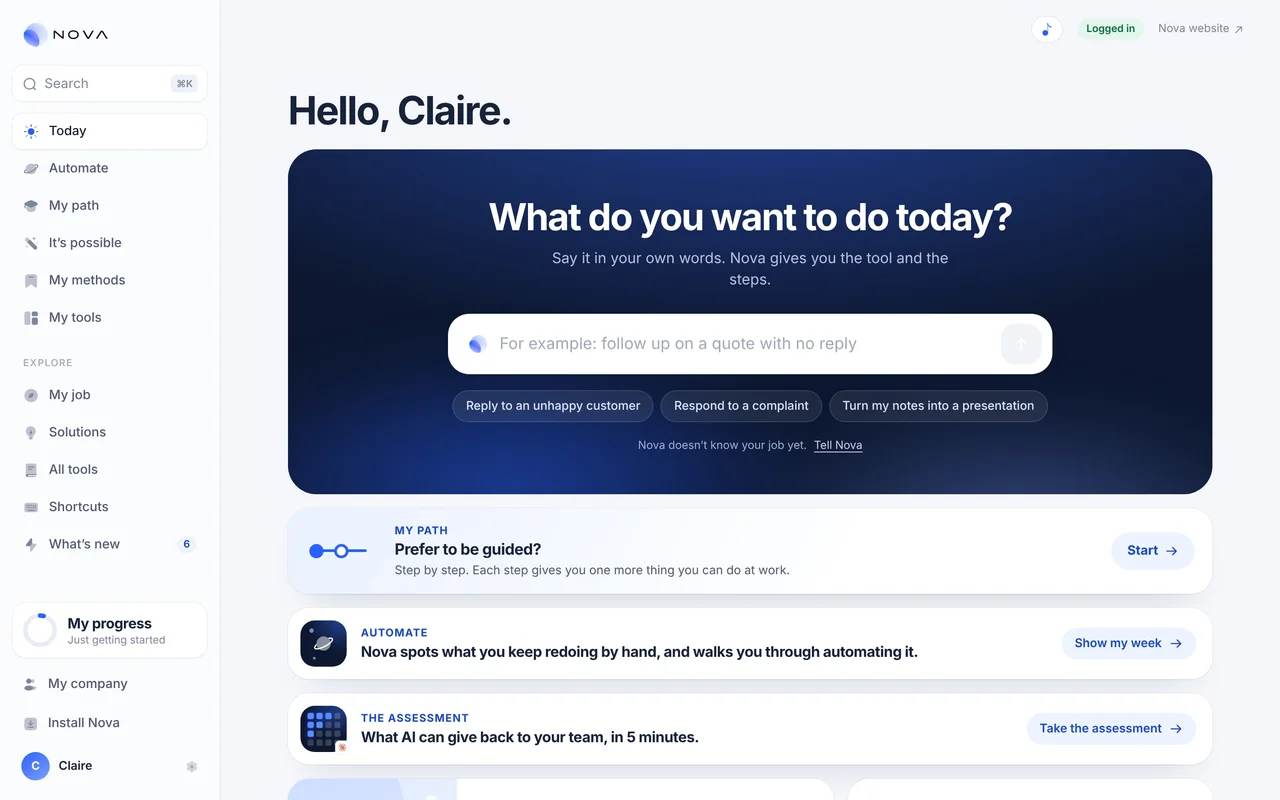 Today: what you can do now