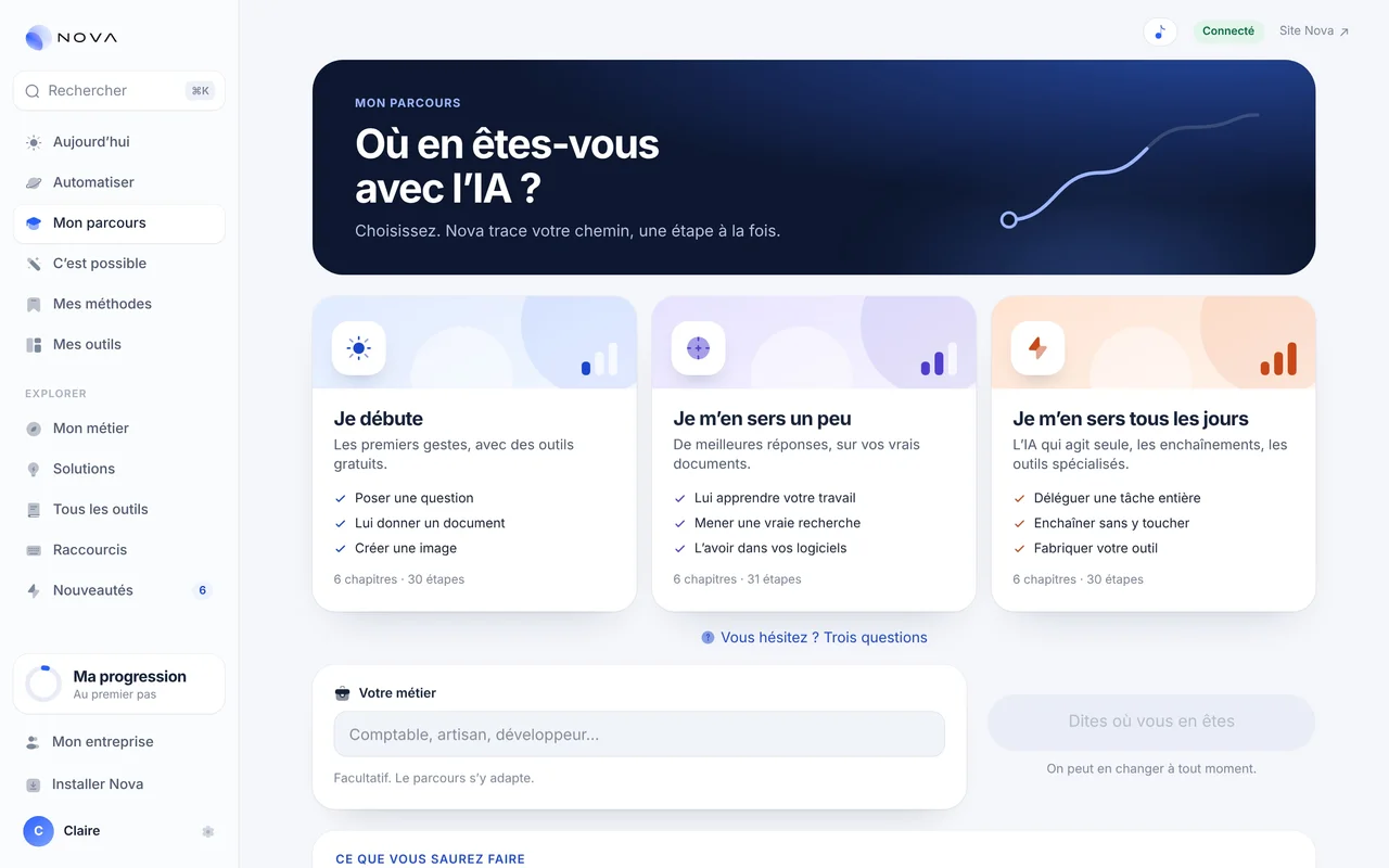 Mon parcours : où en êtes-vous avec l’IA ?